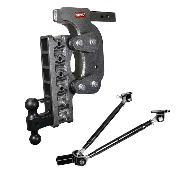 Boss Torsion Flex, 2" Shank Hitch, Versa-Ball, Pintle & Stabilizer